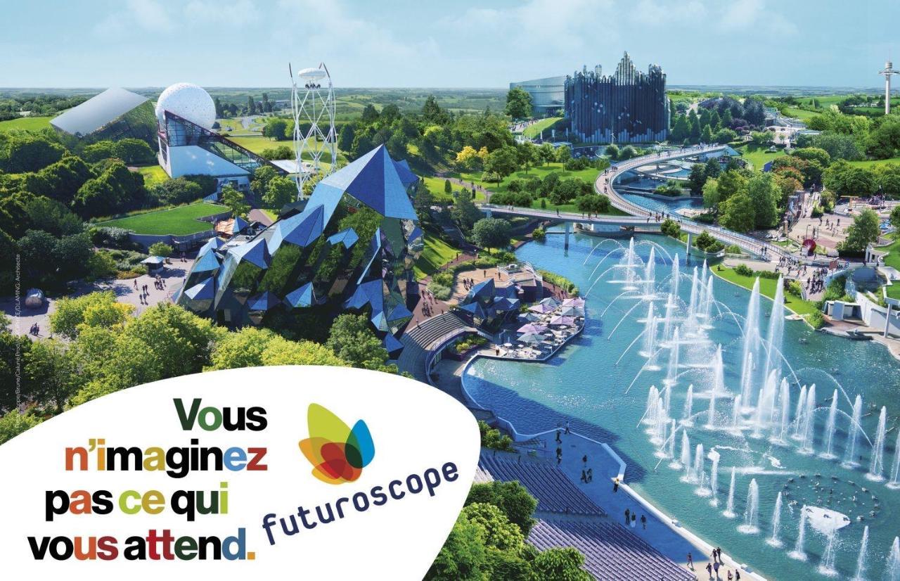 Loveyou Villalunoterie Futuroscope Piscine Spa 4Pers Oyre エクステリア 写真